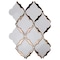Msi Victorian Light Arabesque SAMPLE Glossy Porcelain Mesh-Mounted Mosaic Tile ZOR-MD-0505-SAM - alternate 1